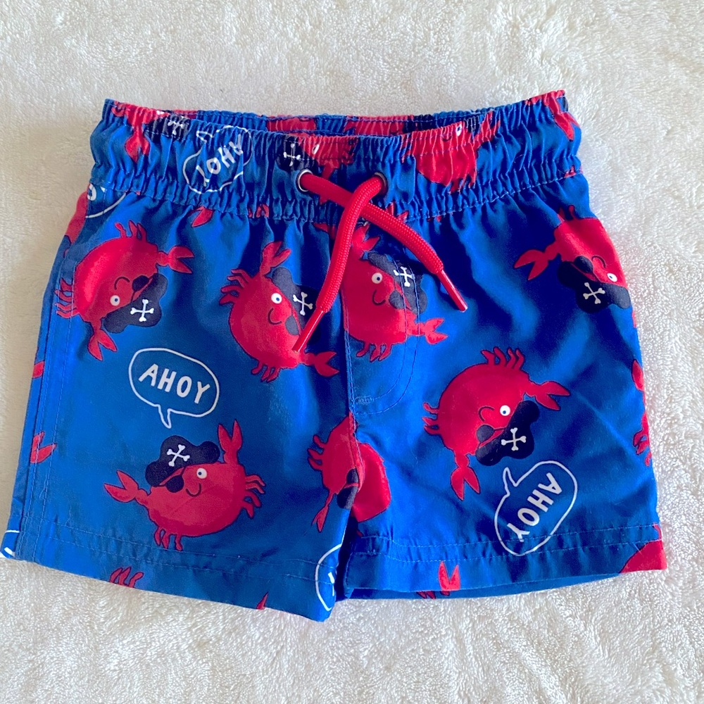 Pirate Crab Infant Swim Trunks